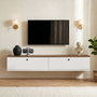 Nordure Ligne 140 - Soporte para TV Pino atlántico y Blanco